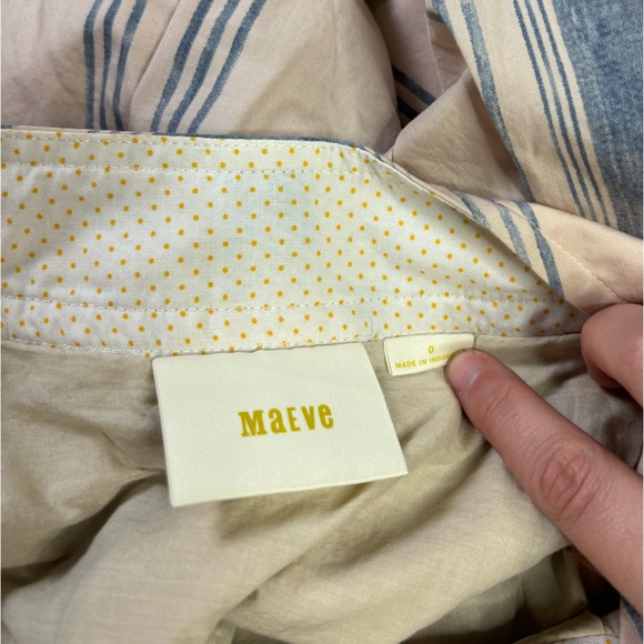 Anthropology Maeve Stripped Skater Skirt size 0 - Picture 2 of 7